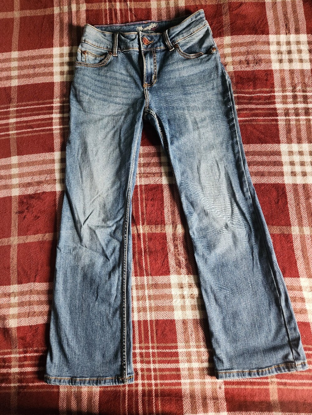 Wrangler Light Blue Flare Jeans for Women